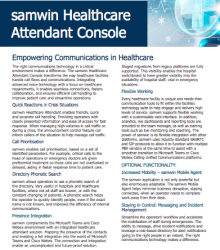 samwin healthcare attendant console borchure download